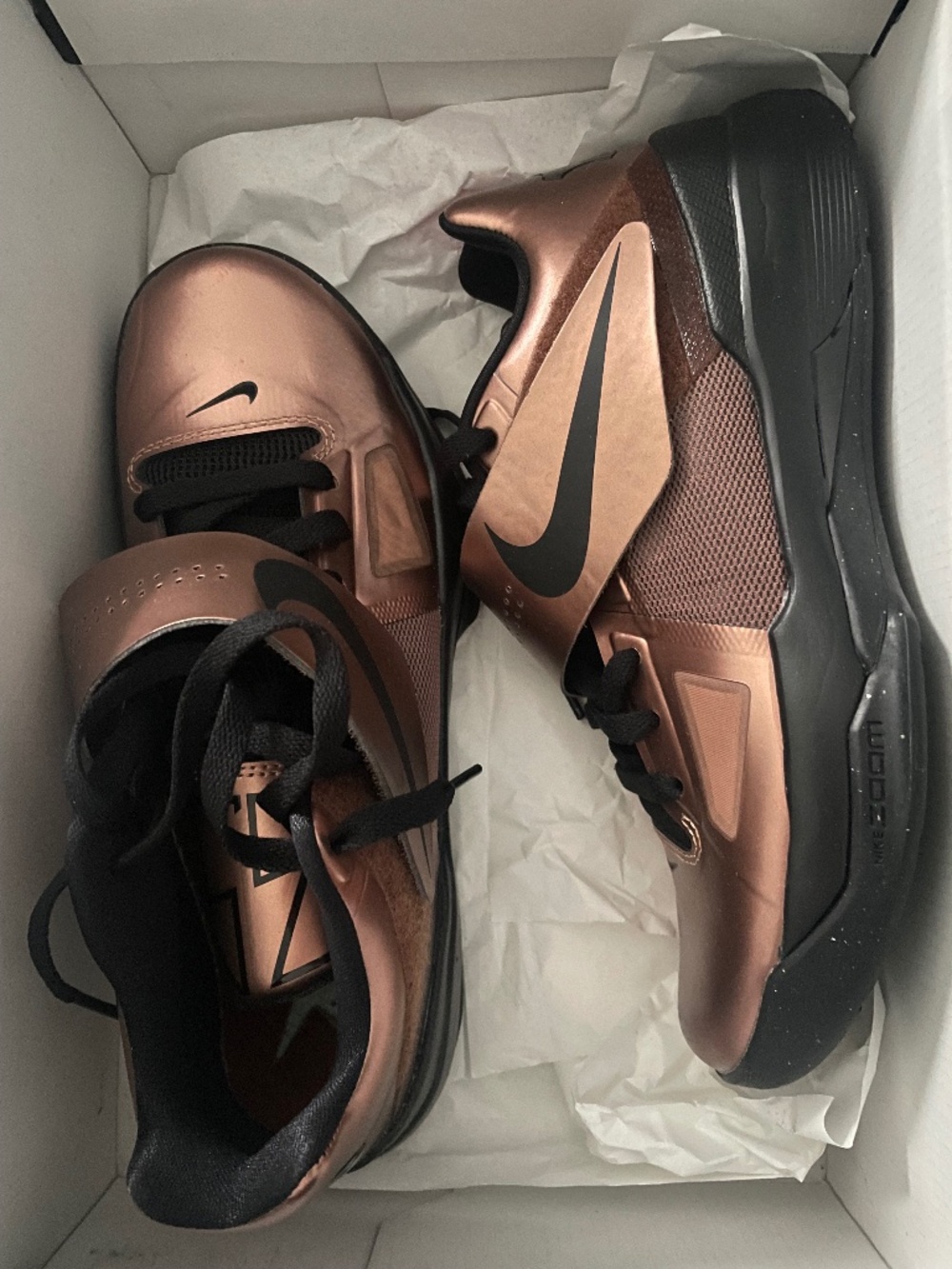 Nike Zoom KD 4 IV "Christmas" Metallic Copper Black (2024 Retro)